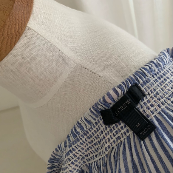 J Crew Blue Stripe Swim Coverup - Picture 4 of 7